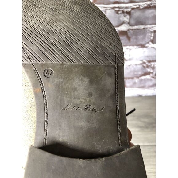 Experience Taupe Suede Leather Oxfords Cap Toe Casual Shoes Men’s Sz 42EU/9M US - Picture 15 of 16